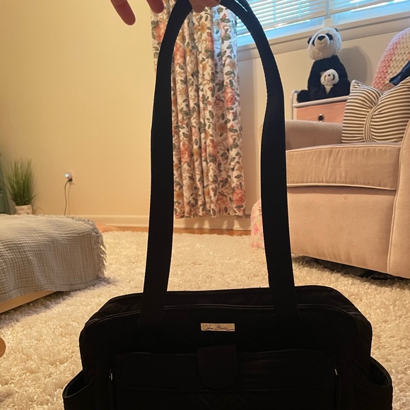 Vera Bradley Black Diaper Bag (“Stroll Around Baby Bag”) - Picture 2 of 12